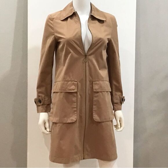 Trench Coat, Zara, Tan, Size XS - Picture 5 of 10